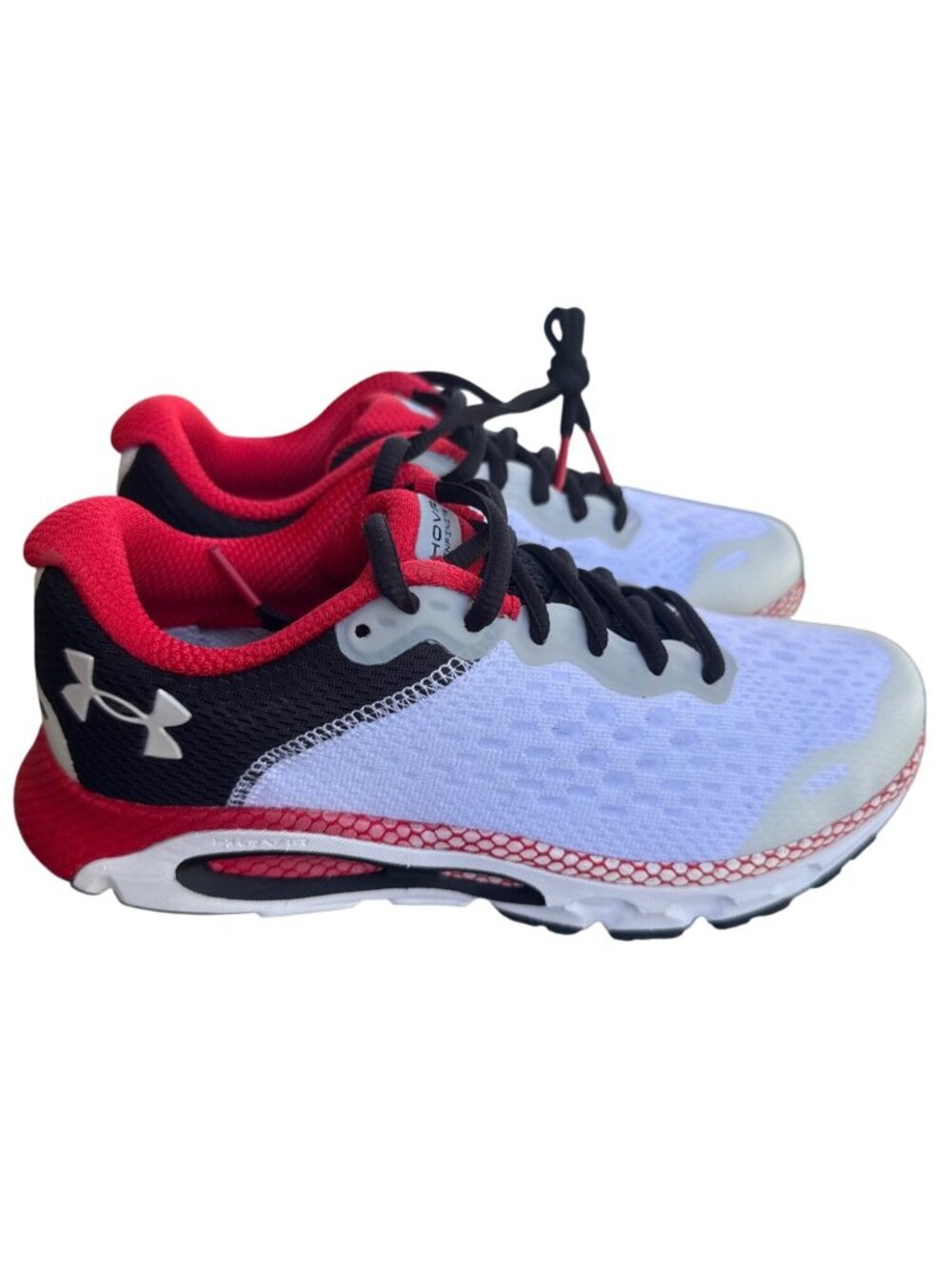 Under Armour HOVR Infinite 2 Womens Running Shoes Size 6 White Red 3024392-100
